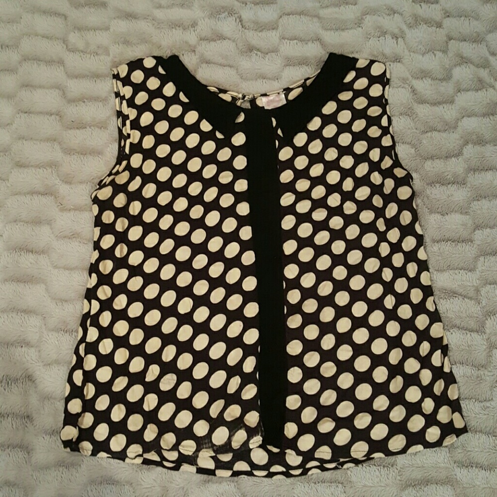 Plus size polka dot top